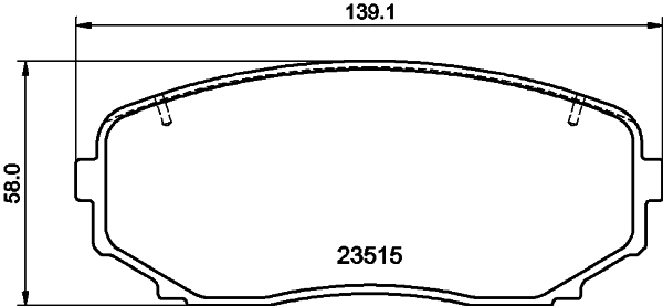 Do koszyka BT432001AA Ford Klocki hamulcowe przednie tarczowe