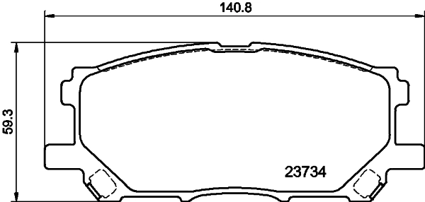 Klocki hamulcowe przednie tarczowe do Lexus RX 300/330/350/400H U3
