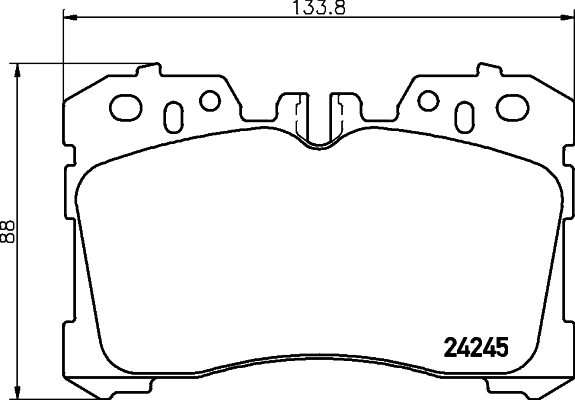 Klocki hamulcowe przednie tarczowe Lexus LS 460/460L sedana (USF4) (2006 - 2026) cena, od 46,23 USD