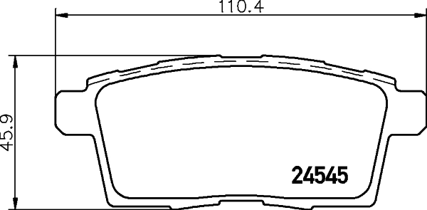 Okładziny (klocki) do hamulców tarczowych tylne Mazda CX-9 SUV (TB) (2007 - 2009) cena, od 21,22 USD