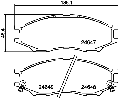 Do koszyka 410606N091 Hyundai/Kia Klocki hamulcowe przednie tarczowe
