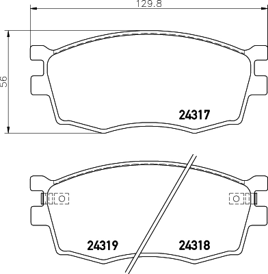 Do koszyka Klocki hamulcowe przednie tarczowe Hyundai Accent III MC