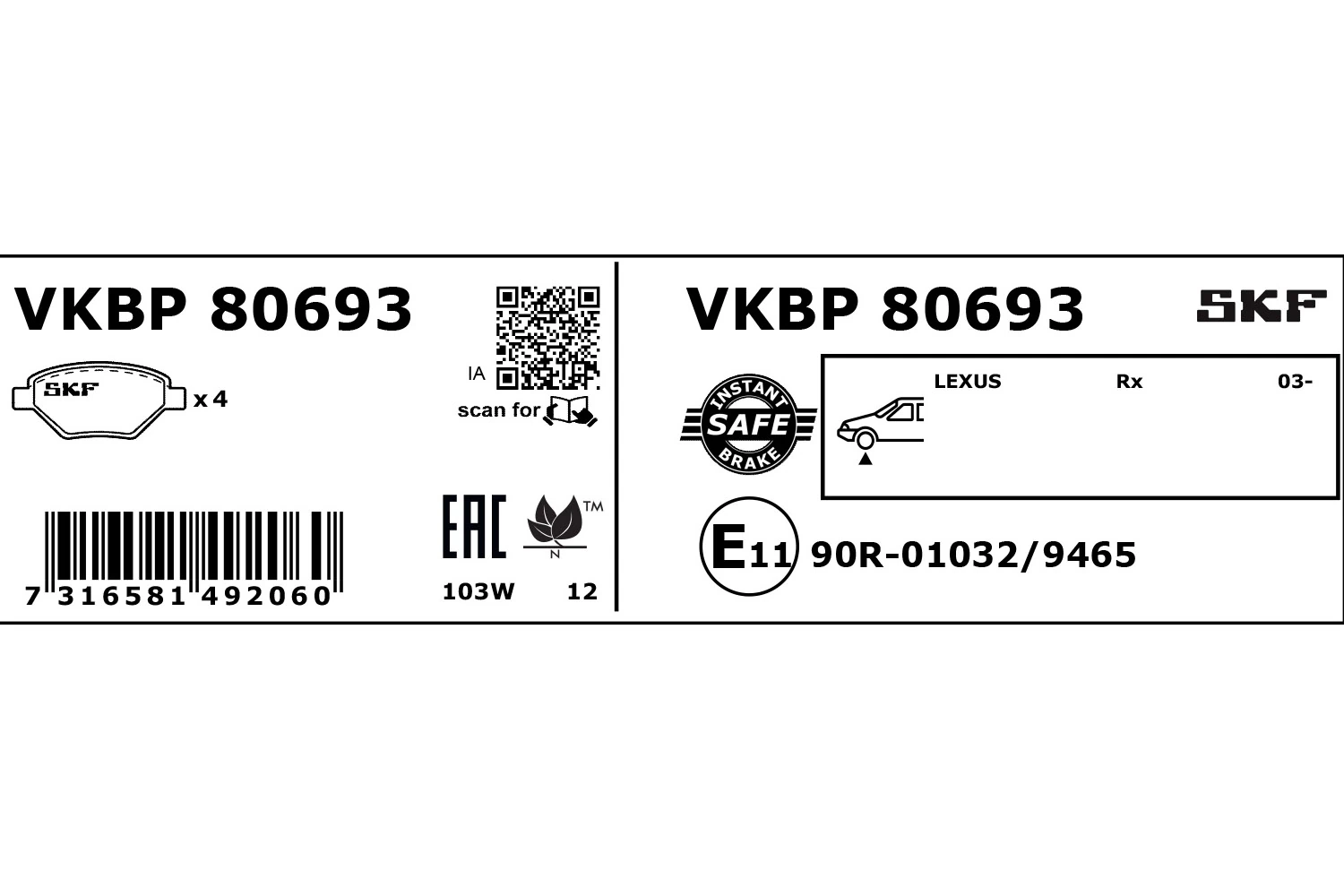 VKBP80693 SKF