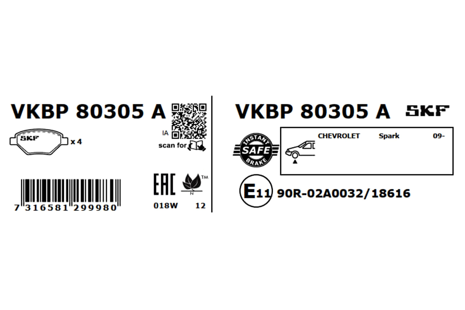 VKBP80305A SKF