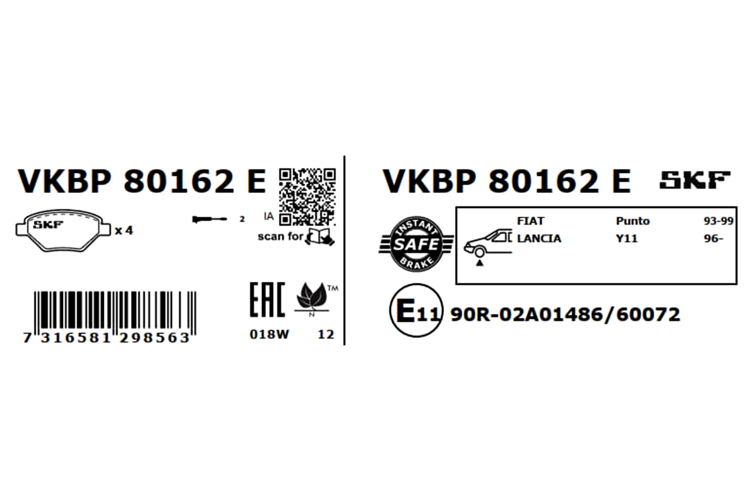 VKBP80162E SKF