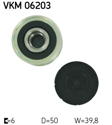 VKM06203 SKF Koło pasowe alternatora