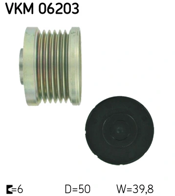 Koło pasowe alternatora SKF VKM06203 cena, od 44,41 USD