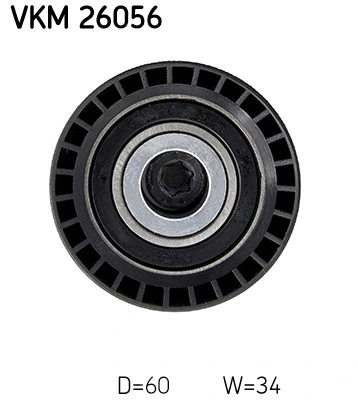 Rolka prowadząca kierunkowa paska rozrządu Volvo XC40 536