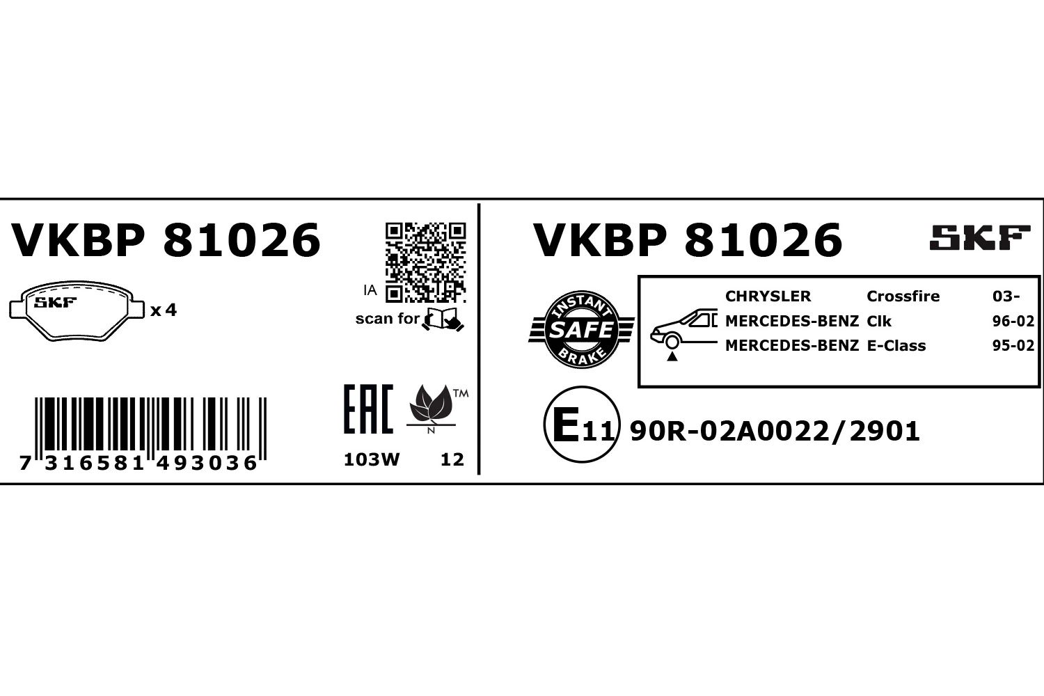 VKBP81026 SKF