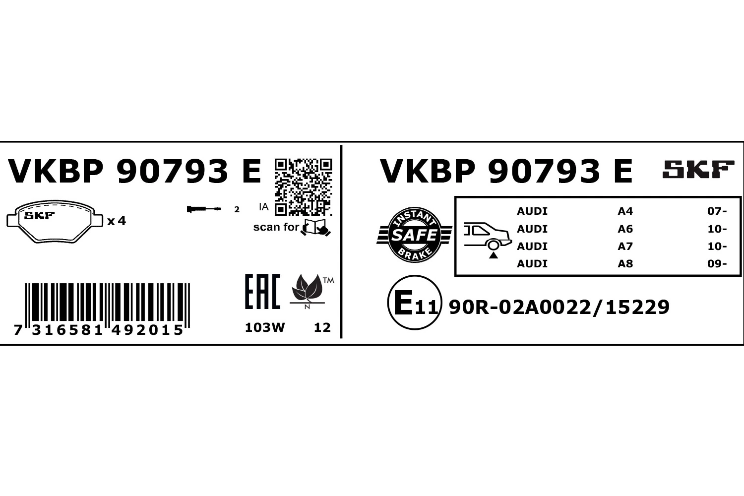 VKBP90793E SKF