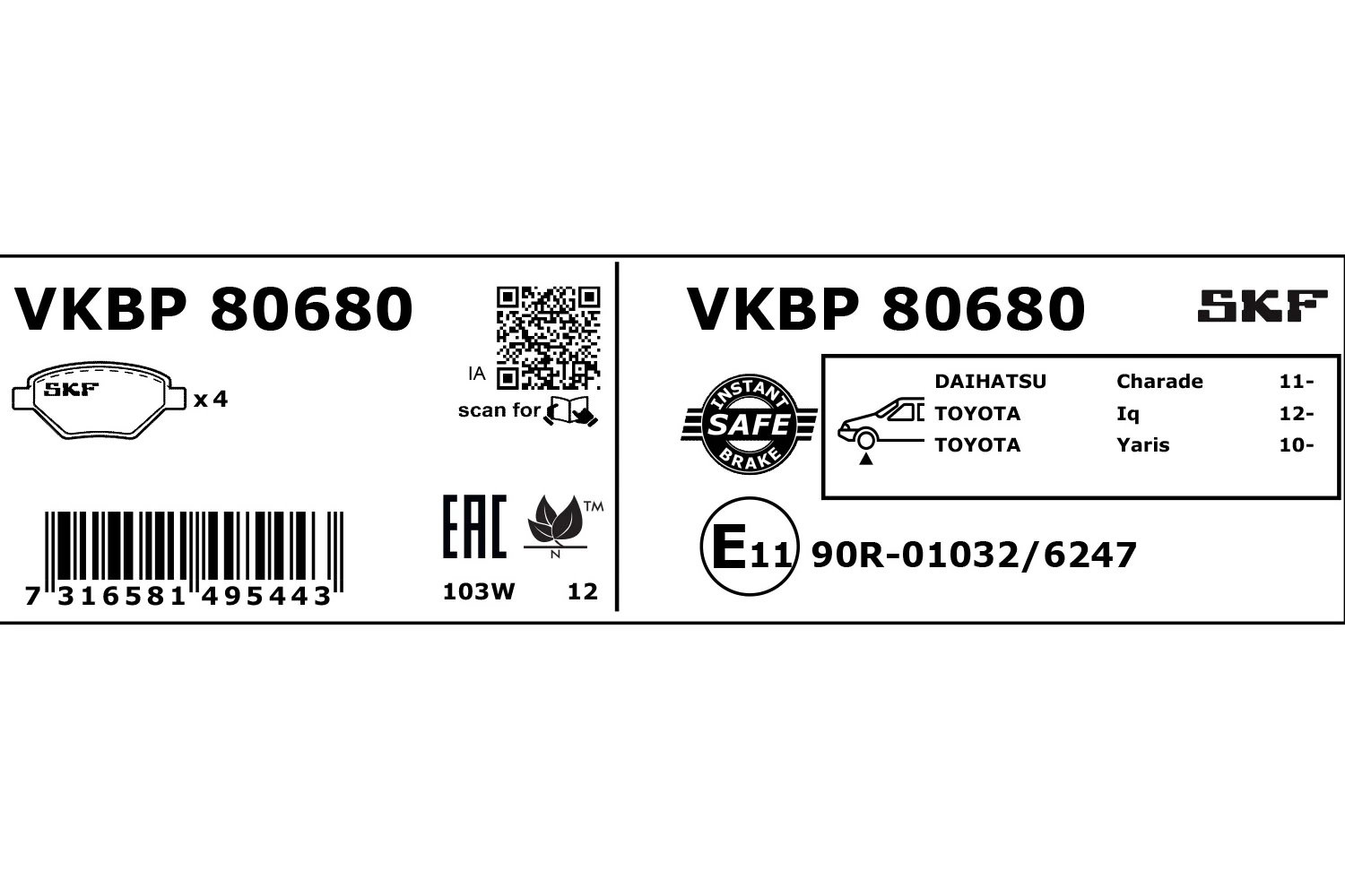 VKBP80680 SKF