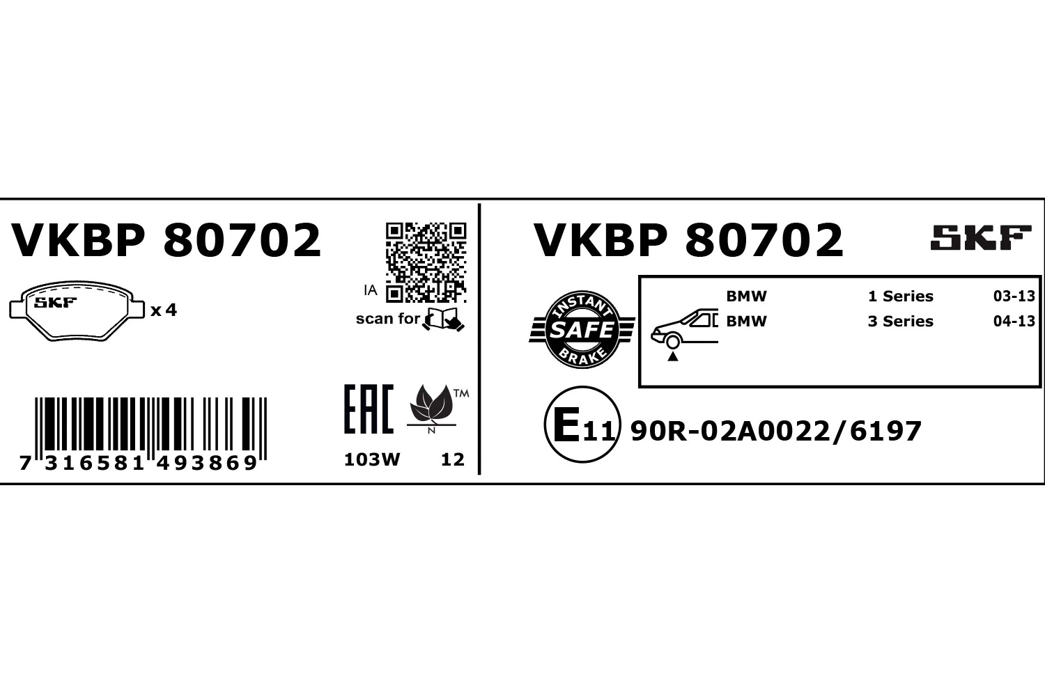 VKBP80702 SKF