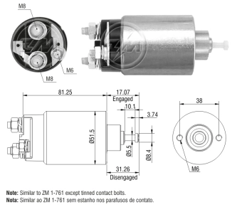 Elektromagnes rozrusznika Ford Focus I sedana (DFW) (1999 - 2005) cena, od 28,82 USD