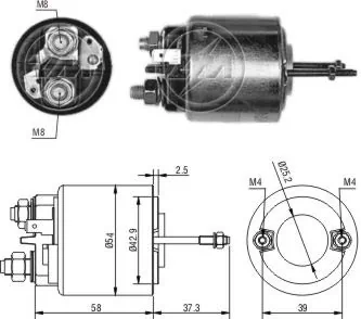 Elektromagnes rozrusznika do Peugeot J5  290 P