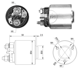 Elektromagnes rozrusznika Fiat Qubo minivan (255) (2008 - 2026) cena, od 27,78 USD