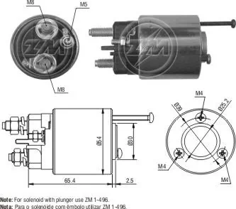 Elektromagnes rozrusznika do Renault Twingo I C06