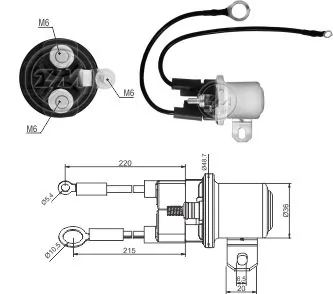 Elektromagnes rozrusznika Iveco 09920699 cena, od 17,76 USD