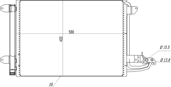 Do koszyka Chłodnica klimatyzacji Audi A3  8P1