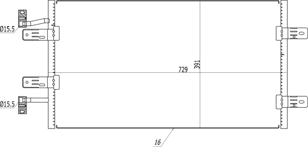 Chłodnica klimatyzacji General Motors 93861172 cena, od 89,11 USD