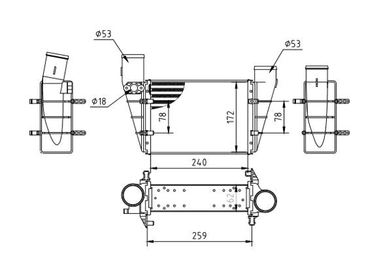  Chłodnica intercoolera Audi A6 