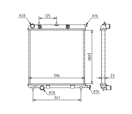 Chłodnica silnika Peugeot 207 hatchback (WA, WC) (2006 - 2015) cena, od 78,92 USD