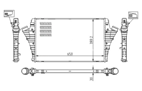 Chłodnica intercoolera Saab 9-3 sedana (YS3F) (2002 - 2015) cena, od 114,19 USD