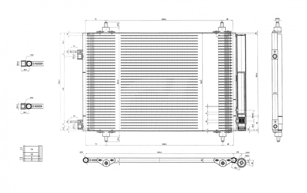 Chłodnica klimatyzacji Citroen C4 I hatchback (LC) (2004 - 2010) cena, od 87,66 USD