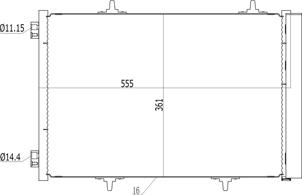 Chłodnica klimatyzacji Polcar 2316K8C3