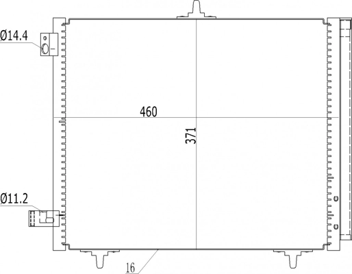 Chłodnica klimatyzacji Citroen C3 I