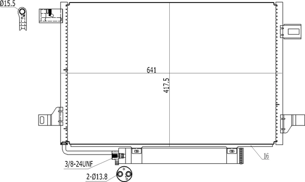 Chłodnica klimatyzacji Mercedes B minivan (W245) (2005 - 2011) cena, od 114,02 USD