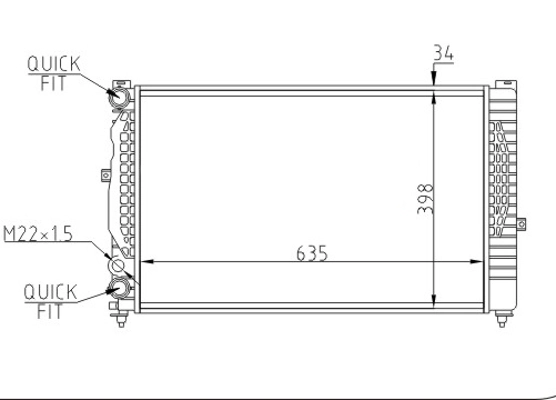 Chłodnica silnika do Audi A6 Allroad C5 4BH