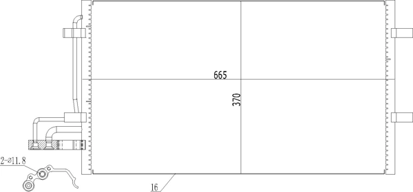 Chłodnica klimatyzacji do Ford C-Max  DM2