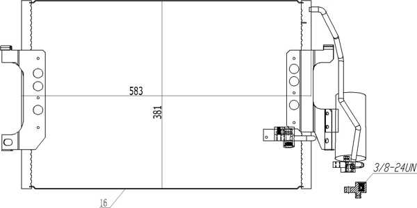 Chłodnica klimatyzacji Mercedes A 