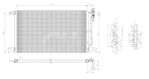Chłodnica klimatyzacji BMW 3 sedana (E46) (1998 - 2005) cena, od 66,07 USD