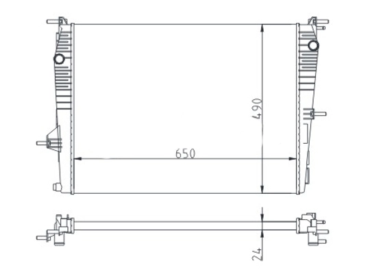 Chłodnica silnika do Renault Fluence  B3