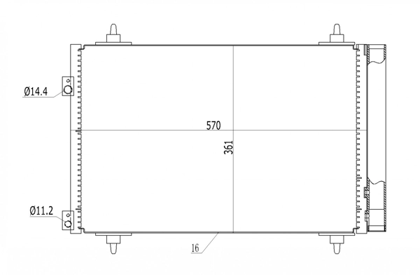 BC820 Magneti Marelli Chłodnica klimatyzacji