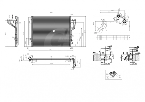 Chłodnica klimatyzacji KIA Ceed hatchback (ED) (2006 - 2012) cena, od 114,27 USD