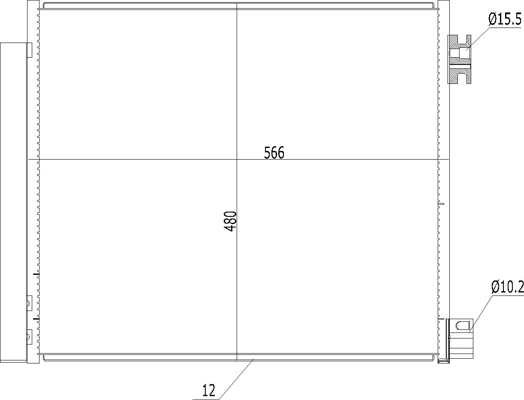 Chłodnica klimatyzacji Magneti Marelli BC832