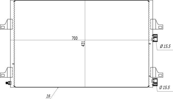 Chłodnica klimatyzacji Renault Espace IV minivan (JK0) (2002 - 2015) cena, od 101,65 USD
