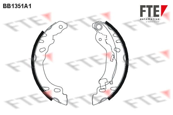 Klocki hamulcowe tylne bębnowe 77362615 Fiat/Alfa/Lancia