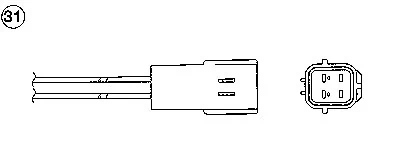  Sonda lambda, czujnik tlenu Chevrolet Spark (Matiz) 