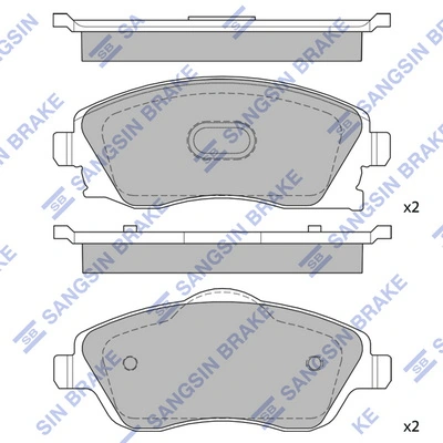 1605081 General Motors Klocki hamulcowe przednie tarczowe