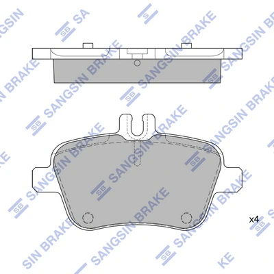 Okładziny (klocki) do hamulców tarczowych tylne Mercedes CLA kombi (X117) (2015 - 2019) cena, od 29,83 USD