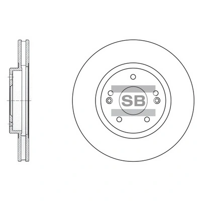 Tarcza hamulcowa przednia Hyundai Santa Fe I SUV (SM) (2000 - 2006) cena, od 59,39 USD