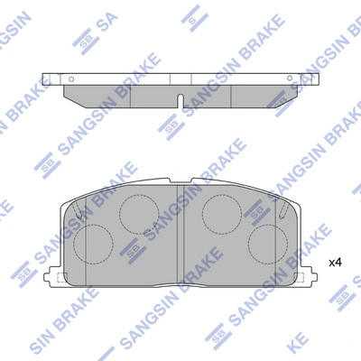 Klocki hamulcowe przednie tarczowe Toyota Camry II sedana (V2) (1986 - 1991) cena, od 22,05 USD
