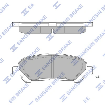 Okładziny (klocki) do hamulców tarczowych tylne Toyota Highlander II SUV (U4) (2007 - 2014) cena, od 26,43 USD