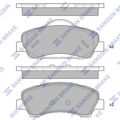 Do koszyka 8660006827 Renault (RVI) Klocki hamulcowe przednie tarczowe