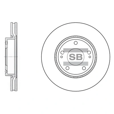  Tarcza hamulcowa przednia KIA Cerato 1