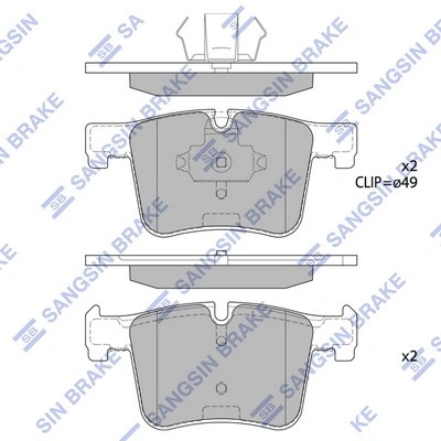 Klocki hamulcowe przednie tarczowe 1623056980 Peugeot/Citroen
