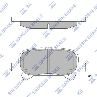 Okładziny (klocki) do hamulców tarczowych tylne Toyota Solara coupe (V3) (2003 - 2008) cena, od 24,24 USD